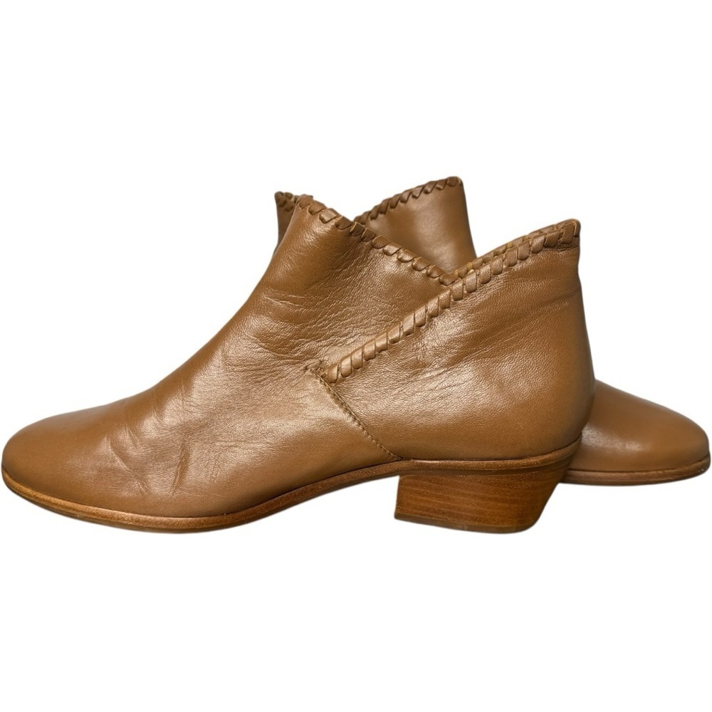 Jack Rogers Sadie leather Ankle Booties Boho Camel Brown Tan size 8 - Picture 4 of 12
